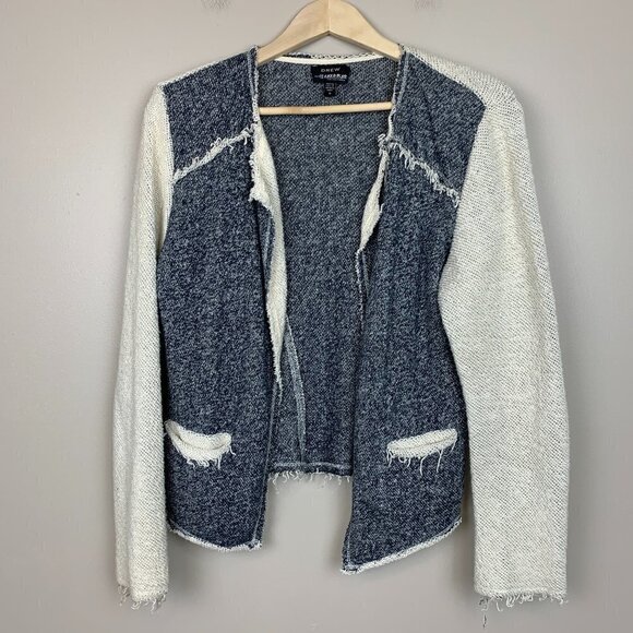 DREW/A Pea in the Pod Collection Raw Hem Open Cardigan Size Small - Picture 1 of 7